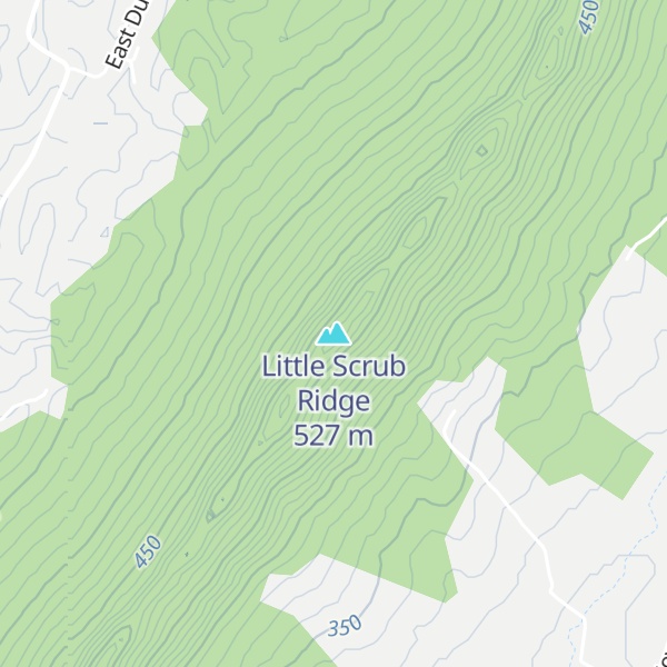 Map of Little Scrub Ridge