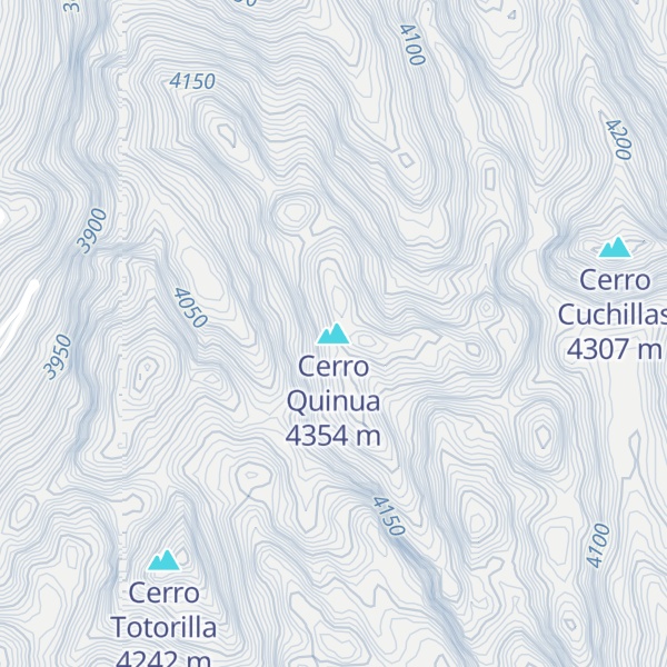 Map of Cerro Quinua
