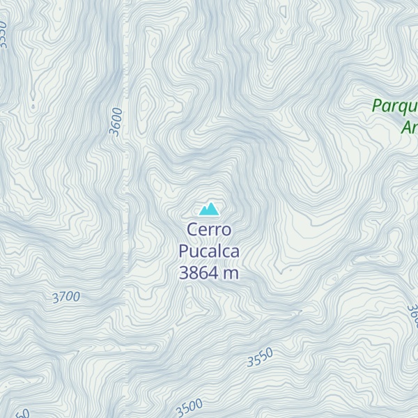 Map of Cerro Pucalca