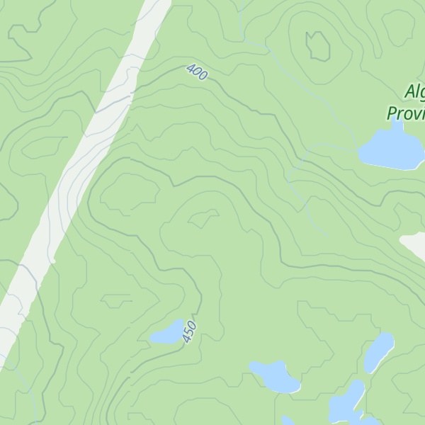 Map of Madawaska Highlands