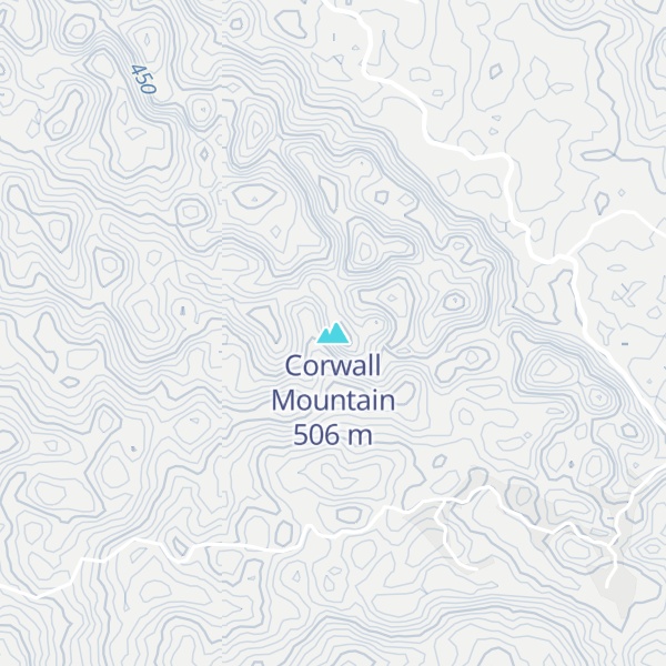 Map of Corwall Mountain