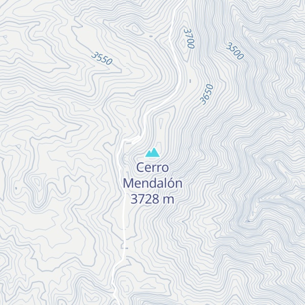Map of Cerro Mendalón