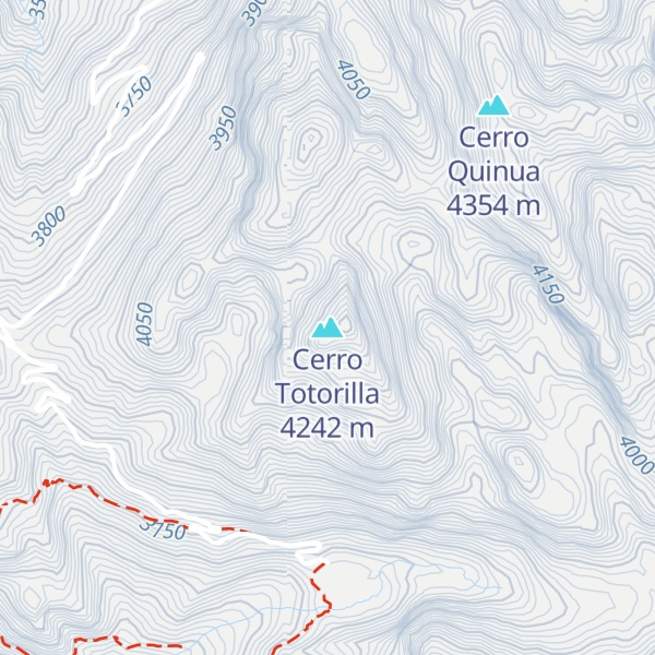 Map of Cerro Totorilla