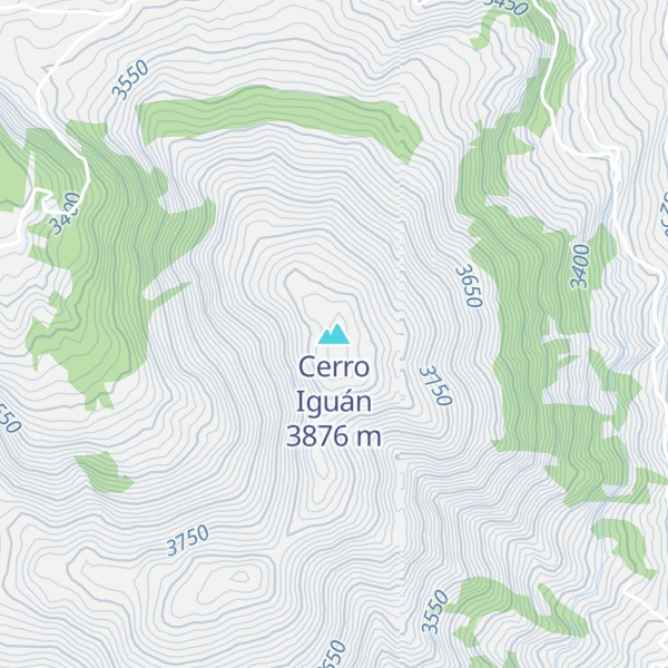 Map of Cerro Iguán