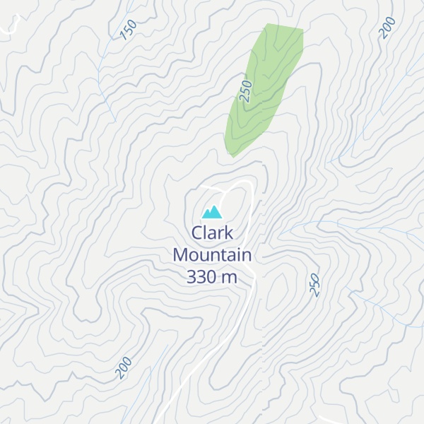 Map of Clark Mountain