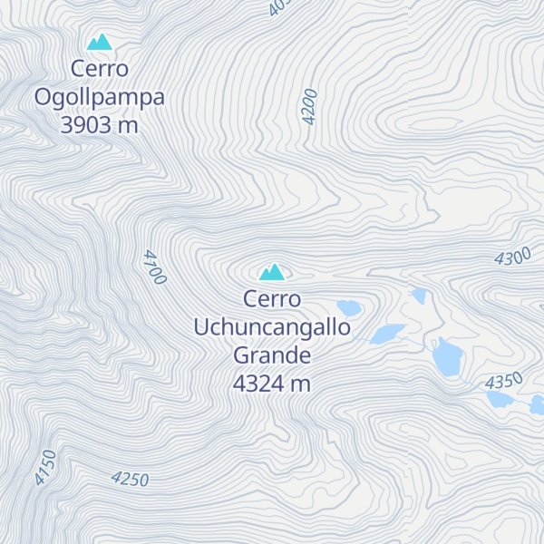 Map of Cerro Uchuncangallo Grande