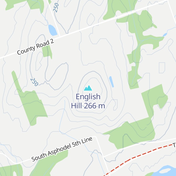Map of English Hill