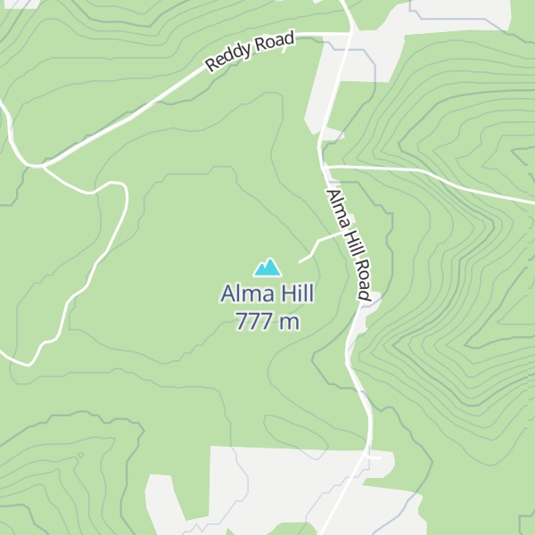 Map of Alma Hill