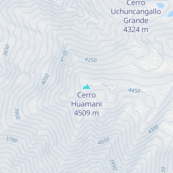 Map of Cerro Huamani