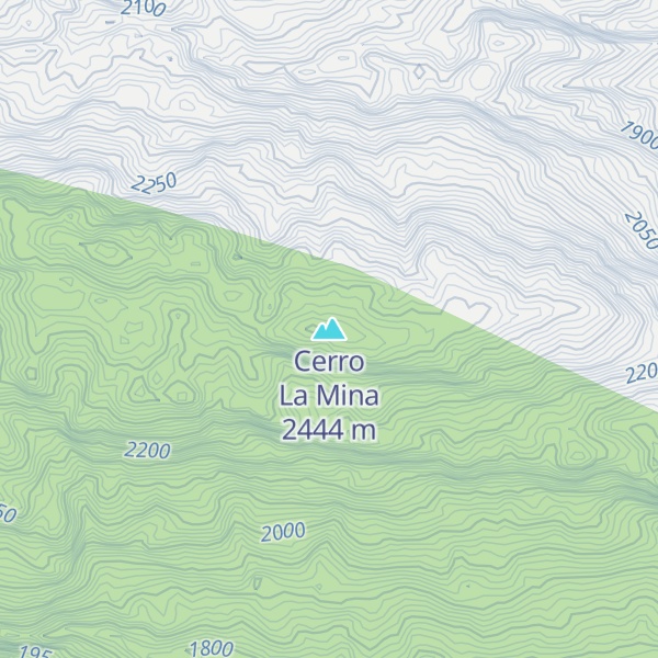 Map of Cerro La Mina
