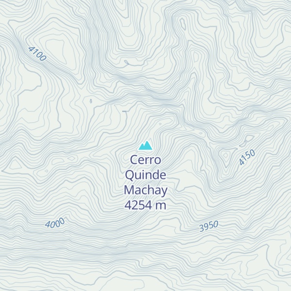 Map of Cerro Quinde Machay