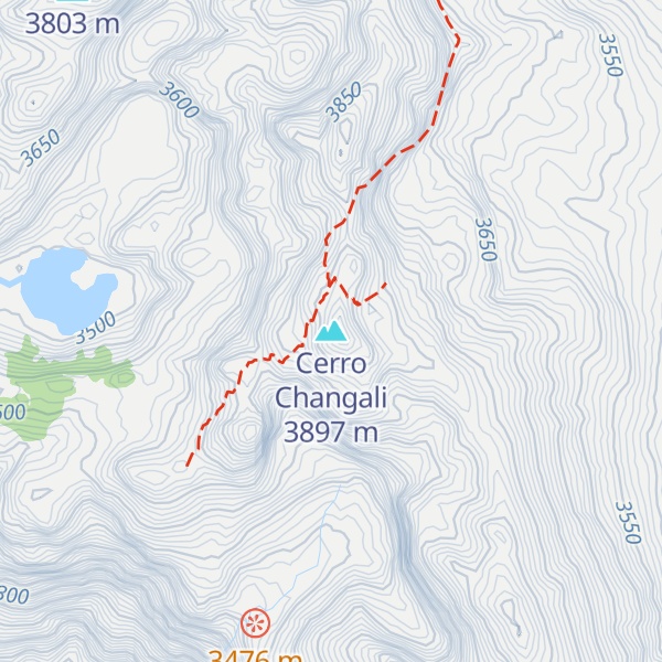 Map of Cerro Changali