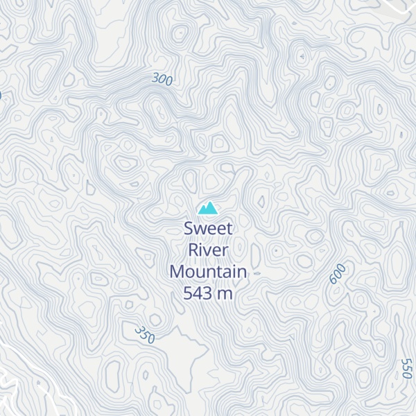 Map of Sweet River Mountain