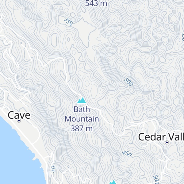 Map of Mount Ricketts