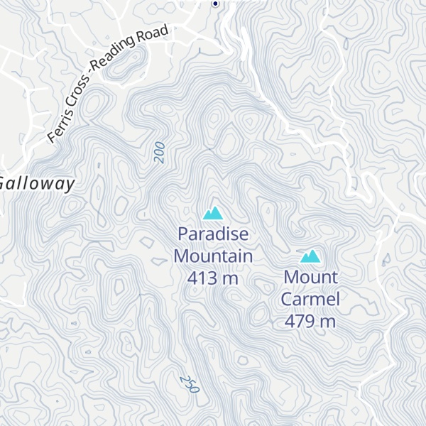 Map of Paradise Mountain