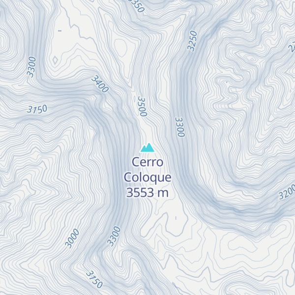 Map of Cerro Coloque