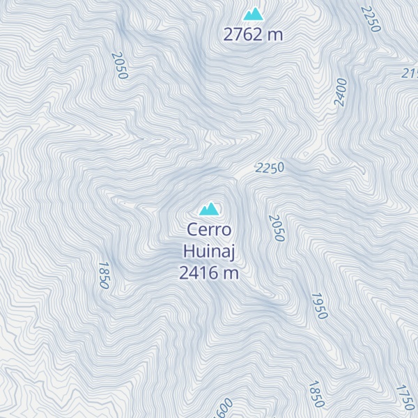 Map of Cerro Huinaj