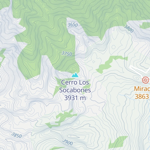 Map of Cerro Los Socabones