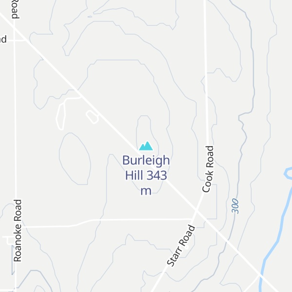 Map of Burleigh Hill