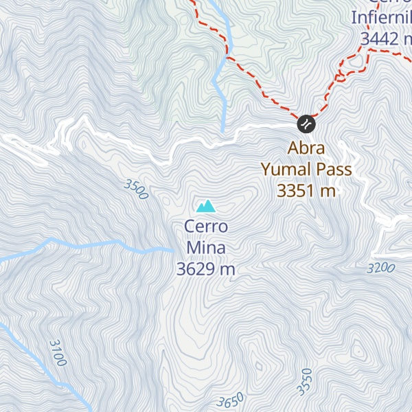 Map of Cerro Mina