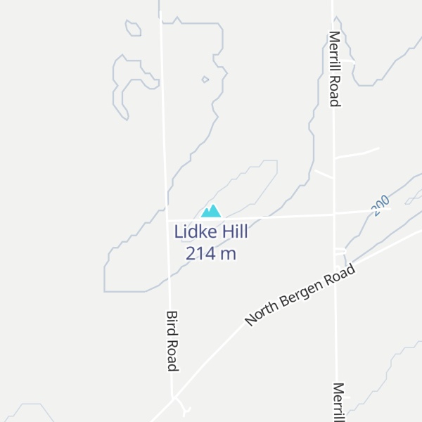Map of Lidke Hill