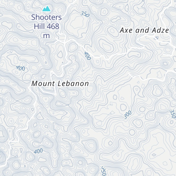 Map of Mount Lebanon