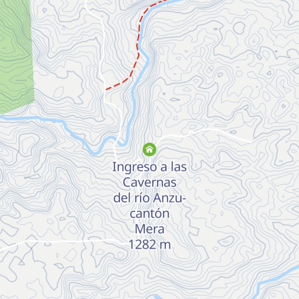 Map of Ingreso a las Cavernas del río Anzu- cantón Mera