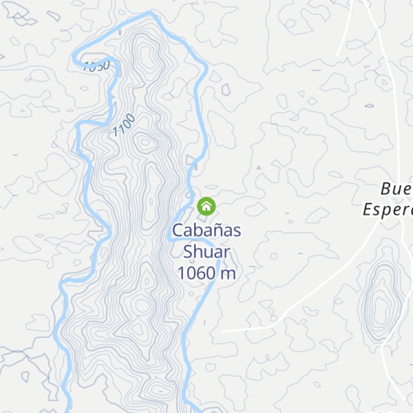Map of Cabañas Shuar