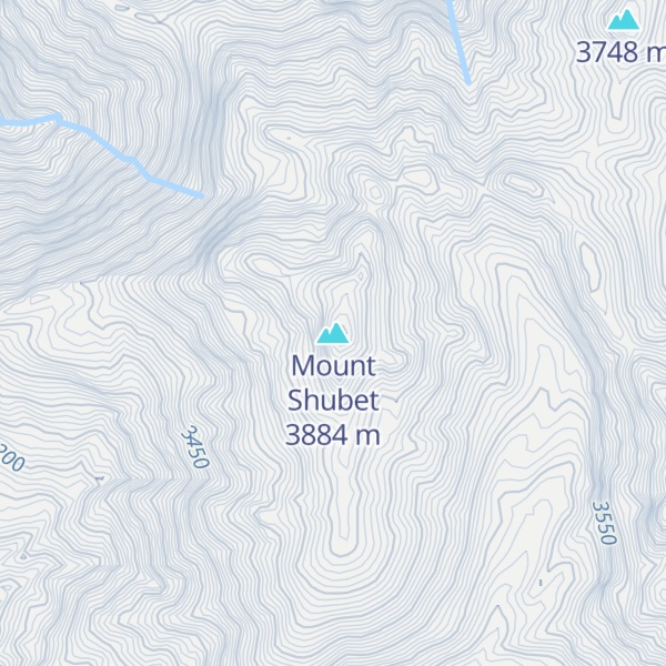 Map of Mount Shubet