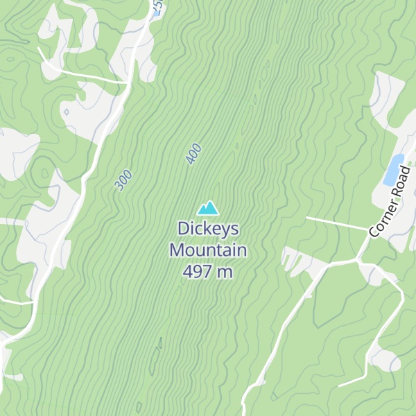 Map of Dickeys Mountain