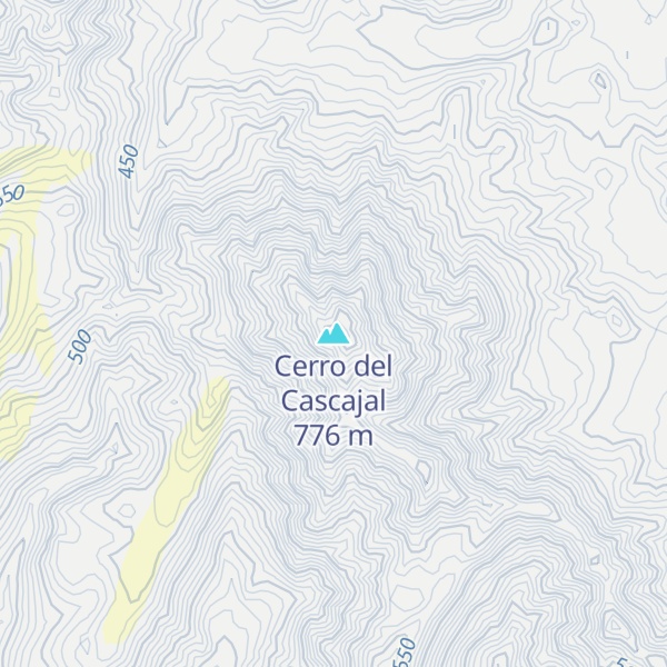 Map of Cerro del Cascajal