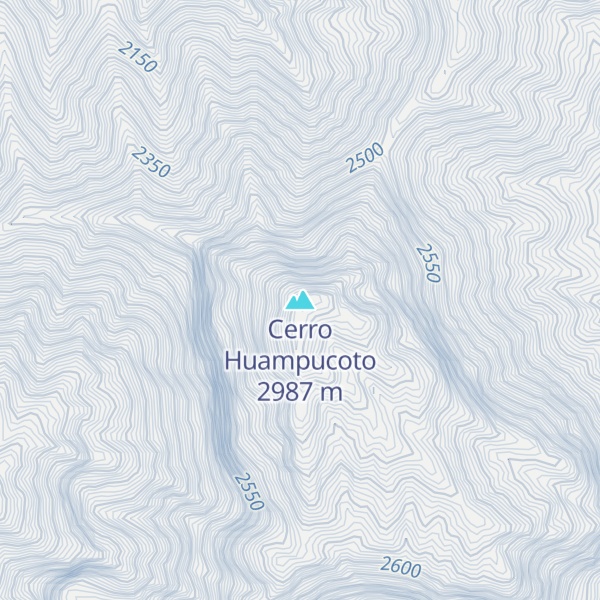 Map of Cerro Huampucoto