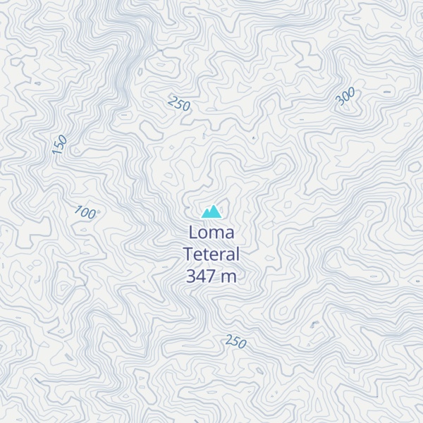 Map of Loma Teteral