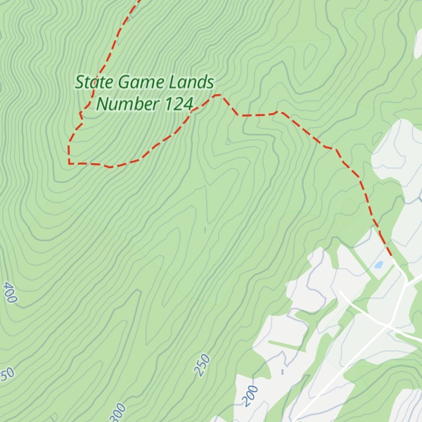 Map of Keefer Mountain