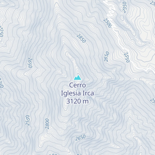 Map of Cerro Iglesia Irca