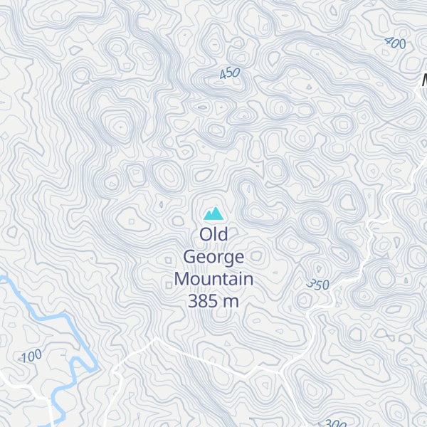 Map of Old George Mountain