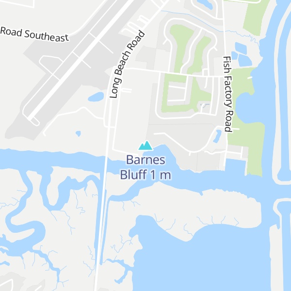 Map of Barnes Bluff