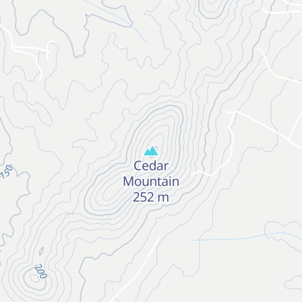 Map of Cedar Mountain