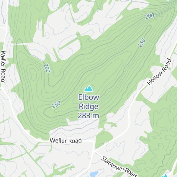 Map of Elbow Ridge