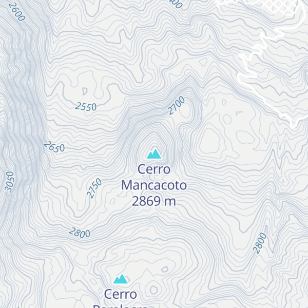 Map of Cerro Mancacoto