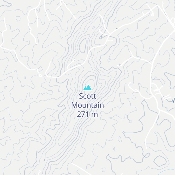 Map of Scott Mountain