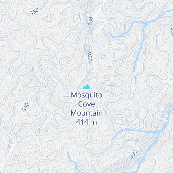Map of Mosquito Cove Mountain