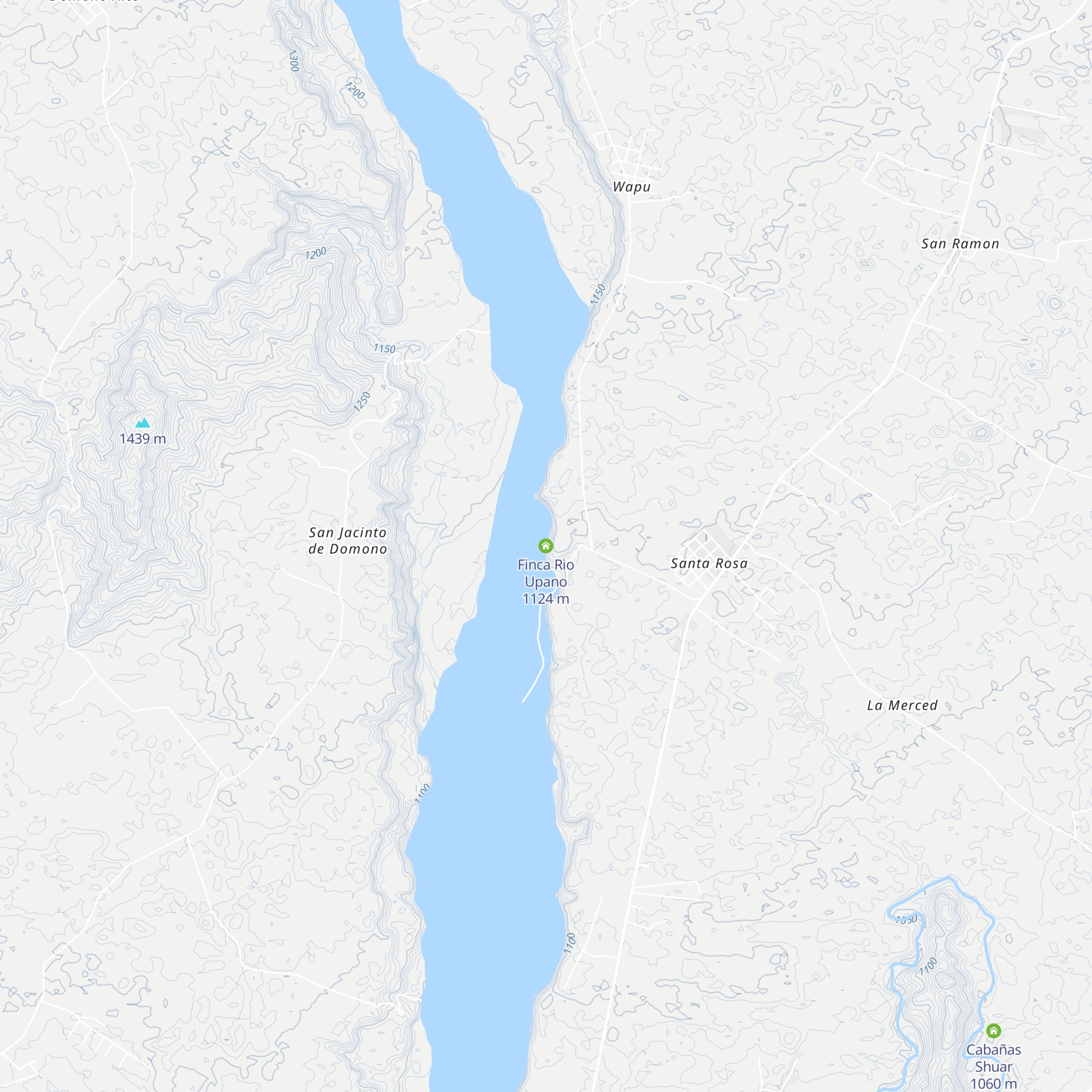 Finca Rio Upano map
