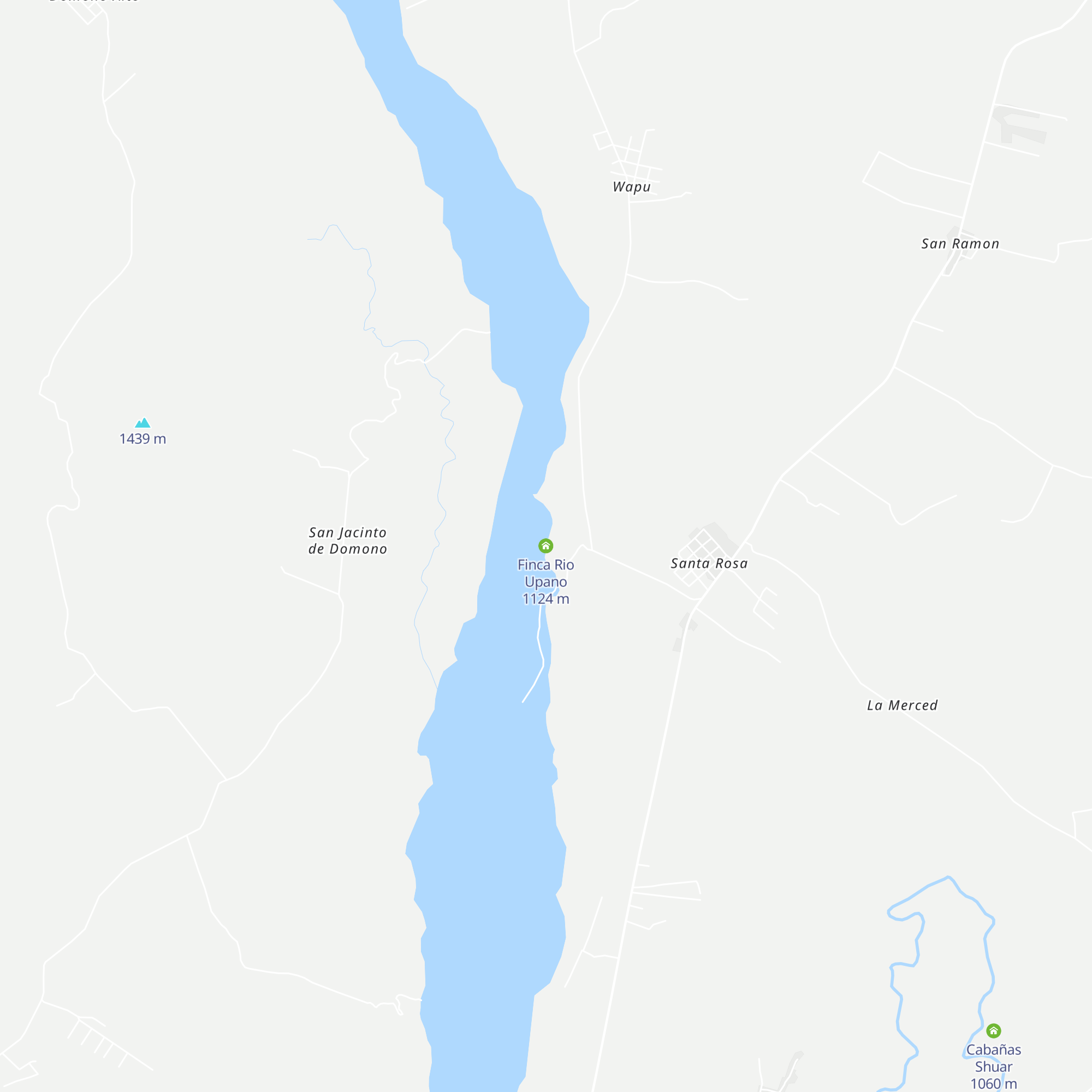 Finca Rio Upano map
