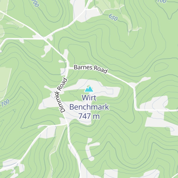 Map of Wirt Benchmark