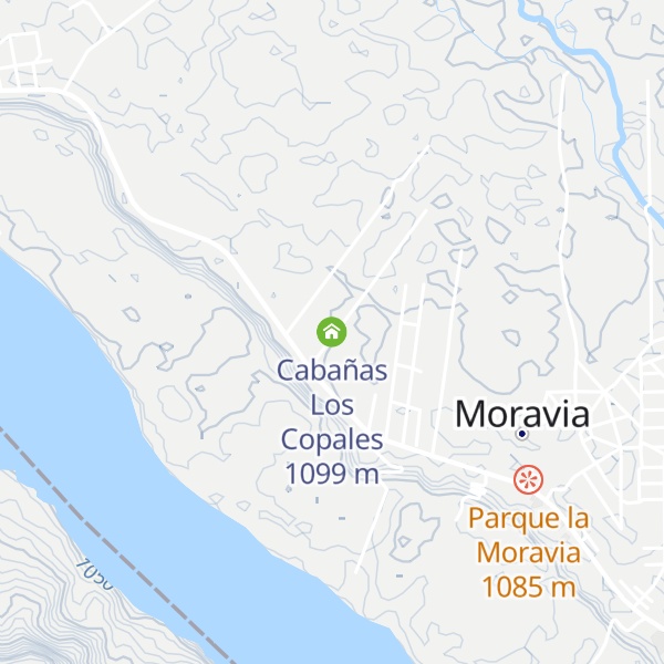 Map of Cabañas Los Copales