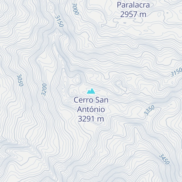 Map of Cerro San António