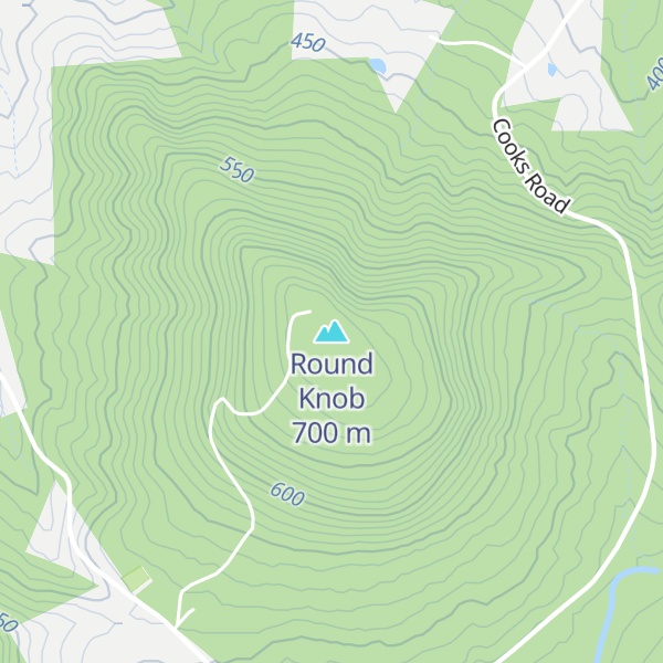 Map of Round Knob