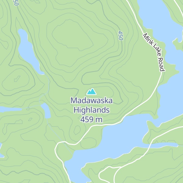 Map of Madawaska Highlands