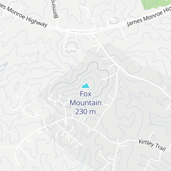 Map of Fox Mountain